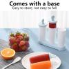 2pcs Ice pops, 3 Grids Silicone Popsicle, Easy Release Popsicle Maker, Reusable Homemade Popsicle mildew for babies Summer personally constructed Popsicle, bpas for f ree view 3