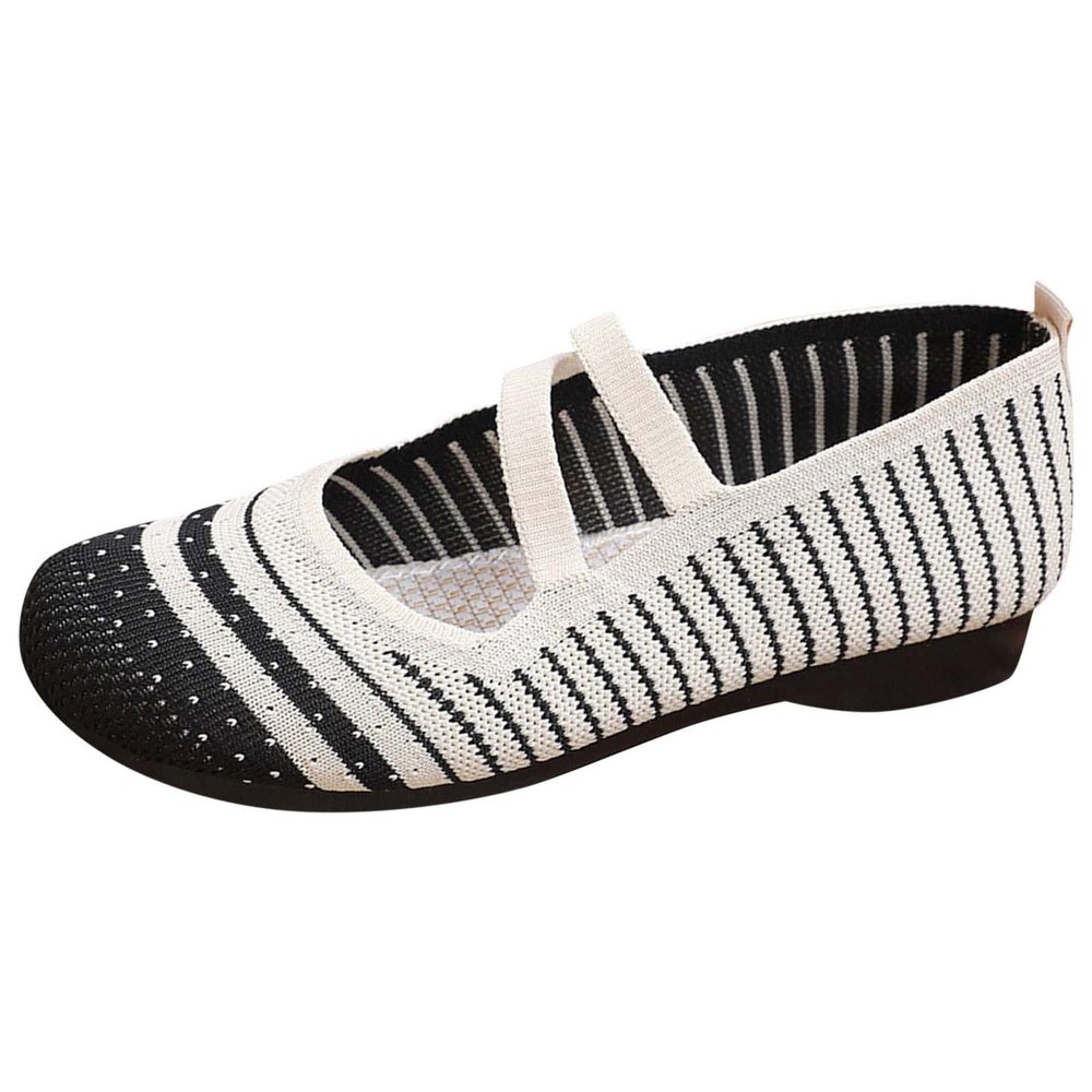 CsgrFagr Fashion Summer Women Casual Shoes Flat Bottom Low Heel Lightweight Slip On Colorful Mesh Wedge Women High (Black, 7)