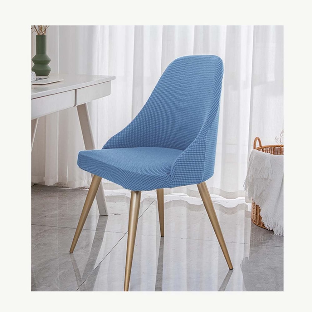 XGANGM Curved Back Dining Room Chairs Covers with Arms Set of 4/6/2 Dining Chair Slipcovers Large/Small Back Modern Accent Stretch Wingback Side Chair Cover Slipcover Kitchen,#5small,1PCS