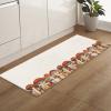 Wild Mushroom Bathroom Runner Rug Bathmat Soft Bath Shower Bathtub Kitchen Door Mat,Washable Floor Doormat Area Carpet for Bedroom Hallway,Forest Cartoon Rustic Fall Leaves Wonder-Land 16"x48" view 1