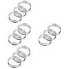 Hemoton 12pcs Pizza Tools Pizza Baking Tool Mousse Rings Baking Gadgets Stainless Steel Rings view 1