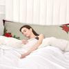 Christmas Holly Body Pillowcase,Soft Bed Throw Pillow Covers Decorative Sofa Couch Long Lumbar Bolster Pillow Sham Cushion Case Envelope Closure,Xmas Pine Poinsettia Rustic Retro Plaid Red 20"x54" view 3