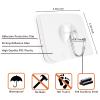 Latoxcaa Heavy Duty Adhesive Wall Hooks - Strong & Transparent, Hold up to 22lb, Waterproof & Reusable, Ideal for Kitchen, Bathroom, and Office (20 Pack) view 3
