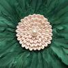 Teinopalpus Flower Wall Decor Multiple Layer Handcrafted Feather JUJU HAT Decoration Cowrie Shells for Balcony Patio Porch Bedroom Living Room Garden,Grey 18" in (Green 22" in, 55cm / 22" in) view 2