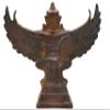 7.5 "Office Desk Art Decorative Valuable Collection Thai Gift Phraya Krut Garuda Statue Asian Antiques Collectible Wealth Lucky fortune view 4