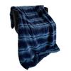 Plutus Brands Blue Fluffy Fields Faux Fur Luxury Throw Blanket view 3
