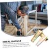 GRIRIW 4 Pairs Sofa Sleeper Sectional Metal Bedframe Sofa Sleeper Couch Interlocking Sofa Buckle Sectional Sofa Sectional Sofa Connector Fixing Furniture Connector Replacement Couch Bolt view 3