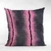Plutus Fuchsia Black Fluffy Fields Faux Fur Luxury Double Sided Decorative Throw Pillow - 16" L x 16" W x 3" H view 2