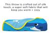Baby Shark Kids Bedding Super Soft Silk Touch Throw, 40 in x 50 in, (Official Licensed Product) by Franco view 3