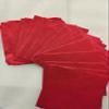 200pcs Square Candy Wrappers Aluminium Foil Paper Wrapping Papers Square Sweets Lolly Paper Food Candy Tin Foil Wrappers for Candy Packaging Decoration (4 by 4-Inch) Orange peel design view 1