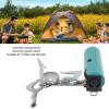 SUNGOOYUE Portable Cassette Stove, Cassette Gas Furnace, Foldable Cassette Stove with Heat Conducting Sheet Portable Butane Gas Furnace for Outdoor Camping (Green) view 2