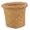 FONDOTIN Outdoor Waste Basket Small Wicker Trash Can Basket Sea Grass Woven Stylish view 1