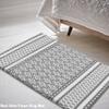 Anti-Fatigue Standing Cushioned Kitchen Bath Mats [Set of 2] - 18''x48'' | 18''x30'' | Comfort and Support for Long Hours | Non-Slip, Water-Resistant Foam (Diamond Gray) view 4