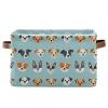 Sletend 1 PCS Storage Basket Collapsible Organizer with Handle Cute Animal Dog Foldable Storage Bin Cube for Bedroom Nursery Playroom 14.2 x 10.2 x 8.3 Large Capacity Shelf Baskets view 1