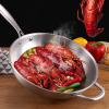 AZHANGYB Carbon Steel Wok Pan 32cm, Nonstick Woks & Stir-Fry Pans with Glass Lid, No Chemical Coated Flat Bottom Chinese Woks Pan for Induction, Electric, Gas, Halogen All Stoves view 4