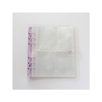 DANCOLOR 100/200Pockets Photo Album Card Holder 3/5 Inches Photocard Binder Transparent Scrapbook Photos Collect Book Card Binder (Color : Light Grey, Size : 6.5 * 8.9cm)