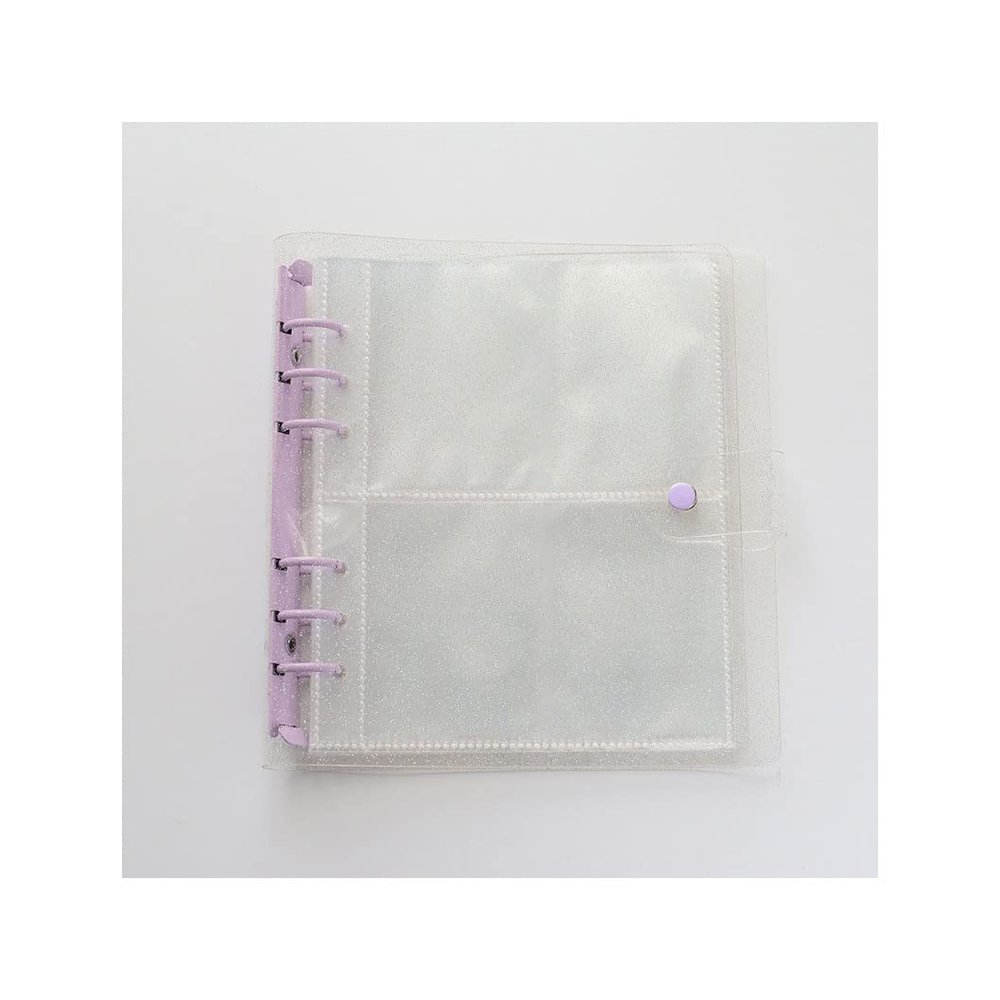 DANCOLOR 100/200Pockets Photo Album Card Holder 3/5 Inches Photocard Binder Transparent Scrapbook Photos Collect Book Card Binder (Color : Light Grey, Size : 6.5 * 8.9cm)