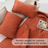 Andency Queen Size Quilt Bedding Set (90x96 Inch), 3 Pieces Burnt Orange Soft Lightweight Bedspread, Terracotta Boho Summer Coverlet Queen Size for All Season(1 Quilt, 2 Pillow Shams) view 3