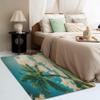 2x3 Rug, Palm Tree Rugs for Entryway Living Room Bedroom, Tropical Small Area Rug & Bedroom Decor, Washable Non Slip Soft Low Pile Indoor Door Mat, Home Decorative Patterned Carpet view 3