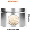 Storage Jar air Tight Airtight Food Storage Containers Stainless Steel With Glass Window, Small Coffee Canisters Jars For The Kitchen Counter,Pantry Organization And Storage,21oz/35oz/46oz ( Size : 60 view 2