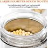 Storage Jar air Tight Airtight Food Storage Containers Stainless Steel With Glass Window, Small Coffee Canisters Jars For The Kitchen Counter,Pantry Organization And Storage,21oz/35oz/46oz ( Size : 60 view 3