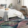 4x6 Rug, Tropical Rugs for Living Room Bedroom, Banana Palm Leaf Area Rug & Bedroom Decor, Washable Non Slip Soft Low Pile Indoor Carpet, Home Decorative Patterned Floor Rug view 2