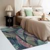 4x6 Rug, Tropical Rugs for Living Room Bedroom, Banana Palm Leaf Area Rug & Bedroom Decor, Washable Non Slip Soft Low Pile Indoor Carpet, Home Decorative Patterned Floor Rug view 3