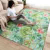 5x8 Rug, Tropical Leaf Rugs for Living Room Bedroom, Tropical Floral Area Rug & Bedroom Decor, Washable Non Slip Soft Low Pile Indoor Carpet, Home Decorative Patterned Floor Rug view 4