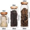 ZARUX Storage Jar air Tight Storage Jars Canisters Glass Storage Jar for Tea for Dry Fruit Glass Canister Clear Glass Jar with Lid Oak Cover (Size : 500ml) view 2