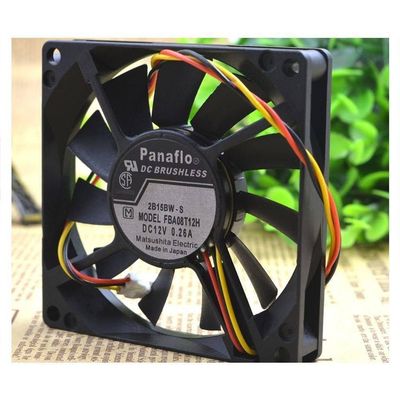 for FBA08T12H 8cm 8cm 8015 Large Air Volume Fan 12V0.26A