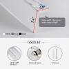 ACMEART Blackout Light Blockers, PVC Side Channel for Window Shades and Blinds, Easy to Install Side Tracks for Blackout Shades, Custom Size White view 3