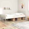 BULANED Metal Bed Frame with Headboard Bed Frame Full Platform Bed Full Metal Bed Frames Full Bed Frame with Headboard and Footboard White 59.8"x78.7" view 1