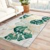4x6 Rug, Monstera Rugs for Living Room Bedroom, Tropical Area Rug & Bedroom Decor, Washable Non Slip Soft Low Pile Indoor Carpet, Home Decorative Patterned Floor Rug view 1
