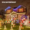 TW SHINE Warm White Christmas Lights, 20FT 100 Count Incandescent White Wire Christmas Tree Lights, Waterproof Xmas String Lights for Outdoor Indoor Home Party Decorations view 4