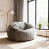 Bean Bag Chairs for Adults Kids(no Filler),2.3-5ft Fluffy Fur Pouf Sofa Cover Bean Bag Chair Couch Beanbag Ottoman Relax Lounge Futon Puff (Color : White, Size : 4ft-D120cm-cover) view 2