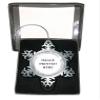 I Love Winter Snowy Snowflake Mug Heirloom Pewter Snowflake Christmas Tree Ornament view 2