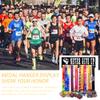 Goutoports Medal Holder Display Hanger Rack Frame for Sport Race Runner Sturdy Black Steel Metal Over 60 Medals Easy to Install-HOL32P view 4