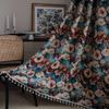 AZIMUZIXI Boho Curtains with Tassels 96 Inches Long Bedroom Living Room,Bohemian Rustic Antique Oil Painting Kapok Floral Blossom Semi-Sheer Window Curtain Drapes,2 Panels (Each W55 X L96 Inch) view 1