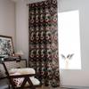 AZIMUZIXI Boho Curtains with Tassels 96 Inches Long Bedroom Living Room,Bohemian Rustic Antique Oil Painting Kapok Floral Blossom Semi-Sheer Window Curtain Drapes,2 Panels (Each W55 X L96 Inch) view 3
