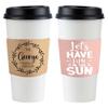 2000PCS Custom Wedding Coffee Cup Sleeves (Cup not included) Personalized Paper Cup Sleeves view 3