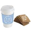2000PCS Custom Wedding Coffee Cup Sleeves (Cup not included) Personalized Paper Cup Sleeves view 4