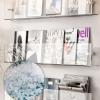 KWOKING Modern Acrylic Floating Bookshelf 5.9"H Wall Mounted Bookcase Picture Book Magazine Rack Wall Rack Wall Mount Bookshelf Decoration Newspaper Display Rack Book Rack Clear 27.6"L x 1.4"W x 5.9"H view 4