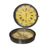Antique Clock with Compass, Table Top Clock, Vintage Marine Desk Clock, Directional Compass with Clock, Birthday Gift, Holy Communion Compass, Compass with Nautical Case view 2