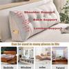 COZMAX Triangular Wedge Pillow Upholstered Bed Removable Headboard Cushion (with Zipper Cover), Large Backrest Cushion Triangular Reading Pillow (Color : Color 3, Size : 100cm/39.3inch) view 3