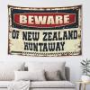 Abipuir Funny Outdoor Decor Beware of New Zealand Huntaway Tapestry Funny Home Decor Funny Kitchen Decor (Size : 75X100CM) view 1