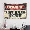 Abipuir Funny Outdoor Decor Beware of New Zealand Huntaway Tapestry Funny Home Decor Funny Kitchen Decor (Size : 75X100CM) view 2