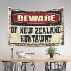 Abipuir Funny Outdoor Decor Beware of New Zealand Huntaway Tapestry Funny Home Decor Funny Kitchen Decor (Size : 75X100CM) view 3