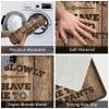 Man Cave Decor and Accessories Knock Slowly So I Have Time to Put On Pants Mat Farmhouse Bathroom Rug Indoor Fall Decor (Size : 40X60CM) view 3