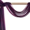 VDS Chiffon Fabric | 35 Yards Continuous | 60 Wide | Sheer Shimmer Glitter Arch Cloth for Wedding Engagement Event Party Banquet Decoration Canopy Arbor Drapery Panel Backdrop DIY (Eggplant) view 4