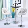 Comfortable Barstools Lift Bar Stool Adjustable Bar Stool Mobile Bar Stool Polished Chrome Swivel Base Bar Chairs Counter High Stool Rotation Stool Advanced view 4